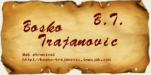 Boško Trajanović vizit kartica